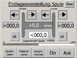 Touch Panel Aufhaspel